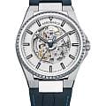 Aerowatch Aerowatch Milan 60998 AA07  60998 AA07 механические мужские часы  серебристый циферблат, браслет кожаный — вид спереди